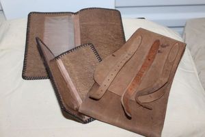lot 109 image: Hand Made Leather Items