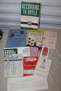 lot 110 image: According to Hoyle books and other items