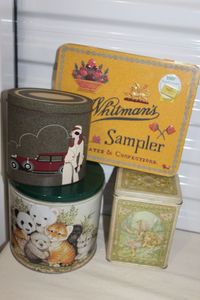 lot 135 image: Vintage Collectable Tins as shown