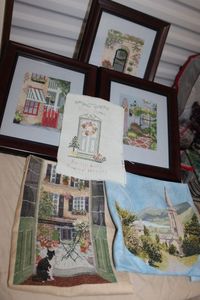 lot 172 image: Beautiful Framed and unframed Completed Cross stich