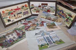 lot 178 image: Beautiful Completed Framed and unframed Cross Stitch