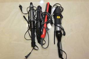 lot 119 image: CURLING IRONS AND HAIR STRAIGHTENERS (X MONEY)