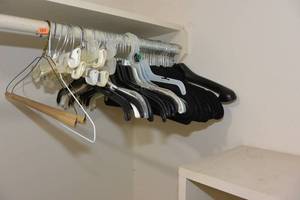lot 124 image: LOT OF HANGERS INCLUDING VELVET COVERED HANGERS