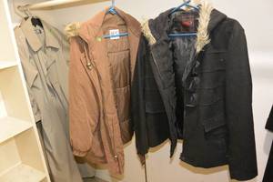 lot 126 image: 2 LADIES COATS WITH FUR ON THE HOODS