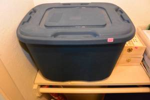lot 202 image: TOTE FULL OF CRAFT SUPPLIES - TOTE INCLUDED