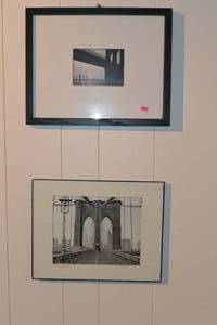 lot 229 image: 2 FRAMED PICTURES OF BRIDGES
