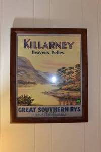 lot 248 image: IN FRAME - RETRO TRAVEL POSTER - KILLARNEY HEAVENS PARK, IRELAND - GREAT SOUTHERN RAILWAYS