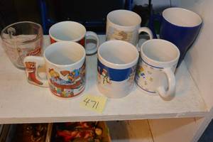 lot 471 image: LOT OF VARIOUS MUGS
