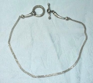 lot 160 image: Signed Guess brand industrial choker necklace with branded toggle clasp. Has Guess logo. 14L