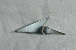 lot 219 image: True Brutalist geometric MCM industrial pin. 2.25L