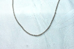 lot 326 image: Sterling Silver Italian rope chain necklace. Marked 925 on lobster clasp. 22L
