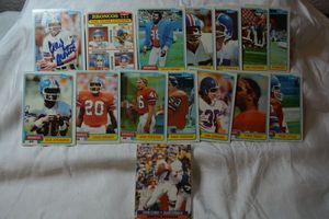 lot 17 image: Denver Broncos Trading cards with signed Craig Morton card