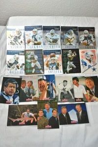 lot 18 image: 1995 Dallas Cowboys Trading cards and Coach Jimmy Johnson cards