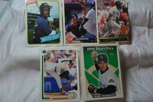 lot 19 image: Baseball Trading cards unopened 1992 set, signed Thad Bosley And more