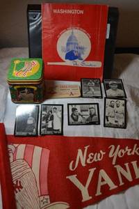 lot 29 image: NY Yankees pennant, Babe Ruth Cards and more, Washington Senators baseball program from 1962.