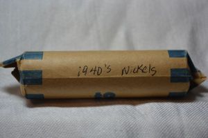 lot 34 image: Roll of 1940s Nickels
