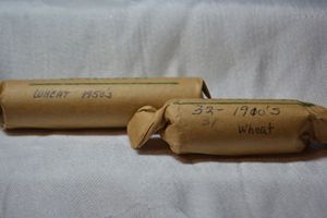 lot 39 image: Wheat Pennies from 1910s and 1950s
