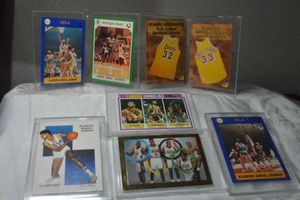 lot 49 image: Kareem Abdul-Jabbar and Magic Johnson Trading cards