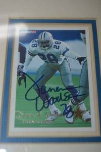 lot 55 image: Framed Signed Photo of Darrell Woodson #28
