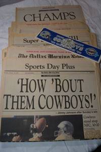 lot 58 image: Newspapers on Dallas Cowboys from 1990s Plus bumper sticker, see photos