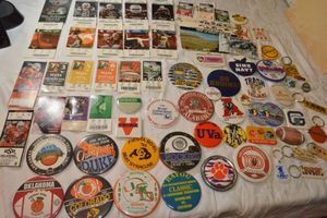 lot 159 image: Ticket stubs and button collection