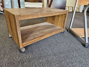 lot 188 image: Rolling Coffee Table or Entertainment Cabinet
