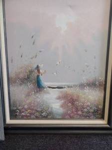 lot 169 image: Wall art - 2 paintings