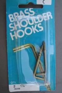 lot 20 image: 6-Boxes of 6-Packs of 2-Per Pack - 1-14 Shoulder Hooks