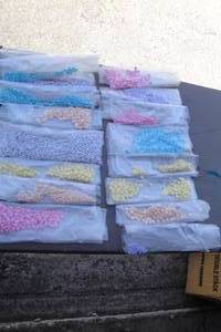 lot 18 image: Large-Mixed Lot Of Beads And Letter Beads - Various Colors, Styles And Shapes
