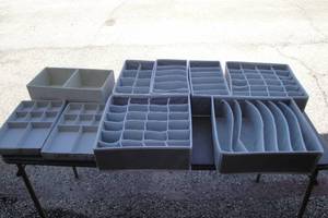 lot 19 image: Lot-Of 8-Drawer Dividers, Mixed Styles And Sizes