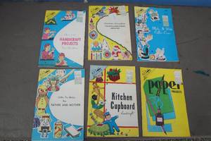lot 30 image: 6-Vintage Craft Project Books From 1966 & 1967 By KAP Kraft Books.