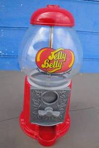 lot 33 image: Jelly Belly Candy Maching  Bank, Metal And Plastic, About 9-H