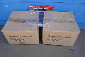 lot 58 image: 2-Boxes Of 24 Pieces per Box Of LED Multi Color Ligh Chaser Necklaces-They Need Batteries-Note 2 X the Money