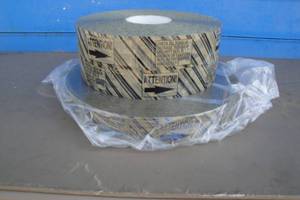 lot 66 image: 3-Rolls Of Scotch- Attention  Tamper Notice Tape. 1-2-W x 12-12 Rd And 2-2-W x 10-Rd