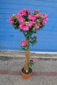 lot 68 image: Unused- Artificial Pink Flowering Tree In Pot, About 48-Tall-No Box