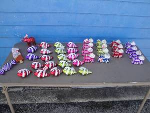 lot 85 image: Lot Of 38-Plastic Christmas Ornaments, Mixed Styles And Colors