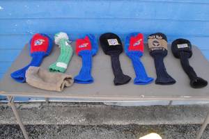 lot 100 image: Lot Of 8-Mixed Golf Club Head Covers