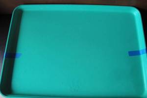 lot 128 image: Lot Of 6- Large Plastic Serving  Sorting  Play Trays, About 26 x 18
