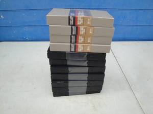 lot 54 image: Lot Of 11-VHS Tapes, 4-Maxwell SE-90 Min And 7-Unknown Blanks.