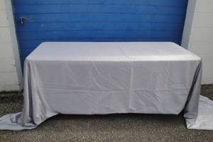 lot 70 image: LOT-3- Silver  Gray Room Divider Curtains About 10-Ft x 13-Ft Ea.