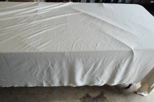 lot 63 image: 1-Large Piece Of Cream Material, About 10-Ft. x 13-Ft.