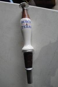 lot 80 image: BUSCH-TEXAS Beer Tap Marker Handle, About 12-Long