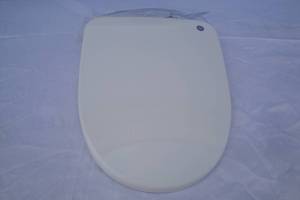 lot 85 image: Elongated Toilet Seat, About 17 x 13- White
