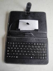 lot 111 image: Android 9 x 6 Tablet Keyboard CASE only, Holds tablet about 4 x 9 Un-Used