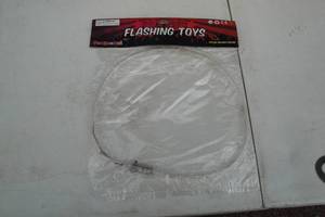 lot 47 image: 2-Boxes Of 24-Per Box, LED Light Chaser Multi Color Necklaces. Need Batteries, (Uses 3- LR44 Button).  Note 2 X Money
