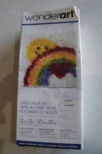 lot 131 image: Wounder Art Latch Kit, Sunshine Rainbow, 12 x 12, Hook Not Included.