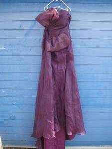 lot 149 image: LargeX-Large -Long Purple Formal Dress With Large Bow On Front, About 80-Long