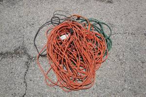 lot 164 image: Lot 5-HD Extension Cords, 2-25-Ft., 1-40-Ft, 1-50-Ft And 1-100-Ft