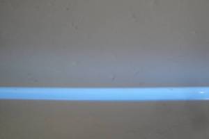 lot 213 image: Lot 3- Straight-Neon Tubes, 1- 67-In.. Long- BLUE-  And 2 -60-In.-Long-RED- Tested-Works. No Transformers Included.