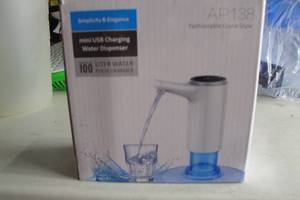 lot 201 image: Mini USB Charging Water Dispenser, Simplicity & Elegance, Model AP-138, Black
